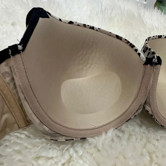Cacique Leopard Print Bra | 38DDD - Picture 6 of 6